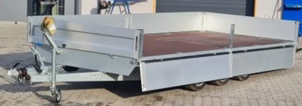 LIDER flatbed trailer – Wheels underneath – Double braked axle